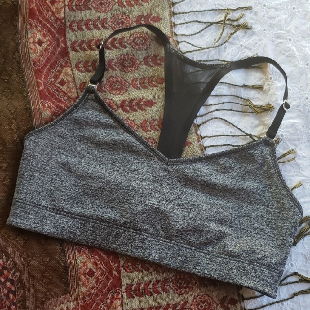 Victoria secret sport gray racerback bra